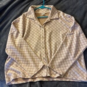 Grace and Emma Pink Floral Button-Up Shirt